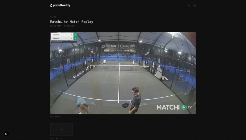 padelbuddy share card